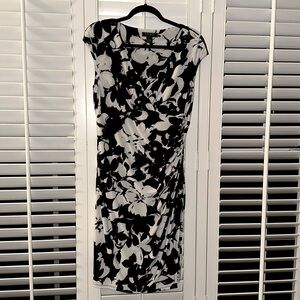 Lauren Ralph Lauren Floral Motif Stretch Jersey Dress 12